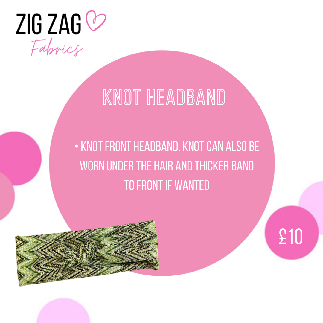 Zigzag Headwear đź‘™ MADE TO ORDER