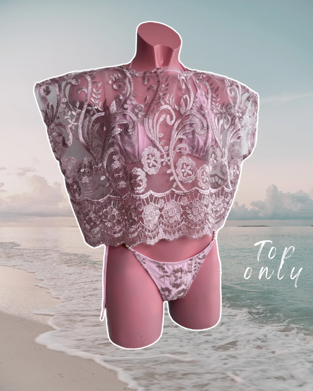 PEARLESCENT COLLECTION Lace Roxy Top🧵 MADE TO ORDER 🪡