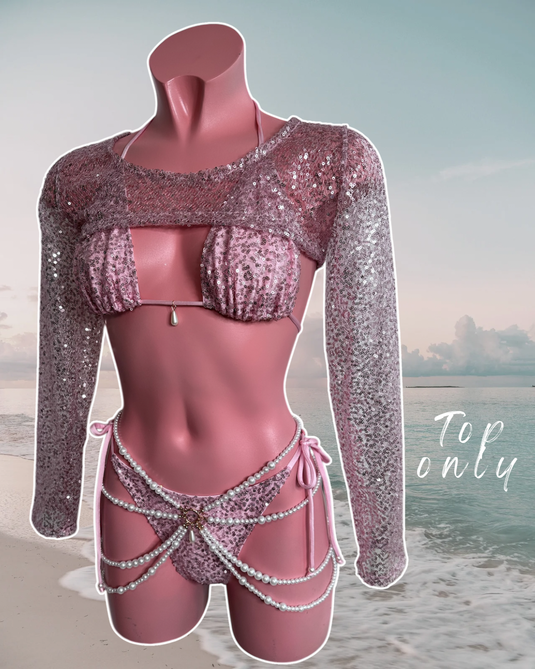 PEARLESCENT COLLECTION Sequin Leah top 🧵 MADE TO ORDER 🪡