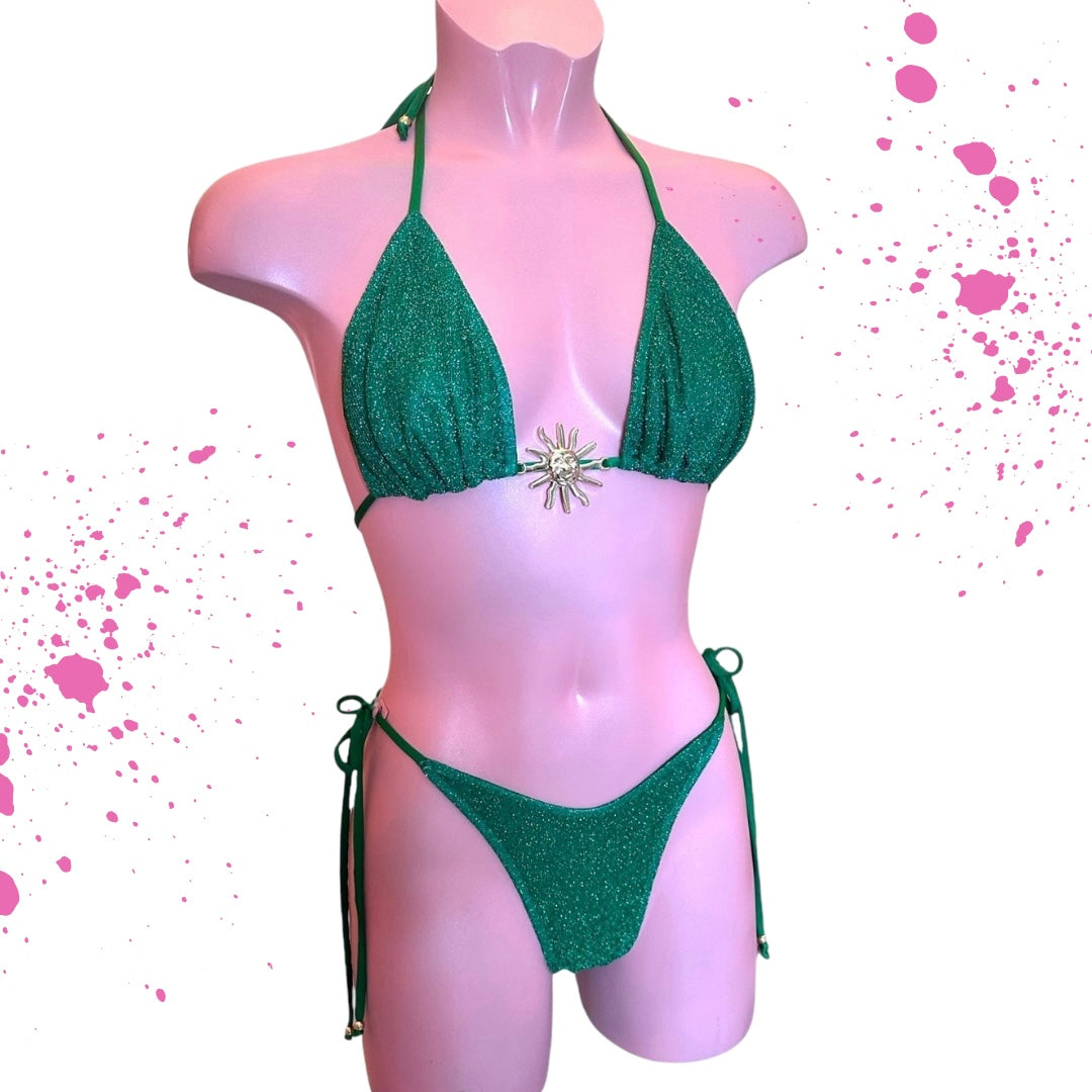 GLITTER triangle bikini 🧵 MADE TO ORDER 🪡