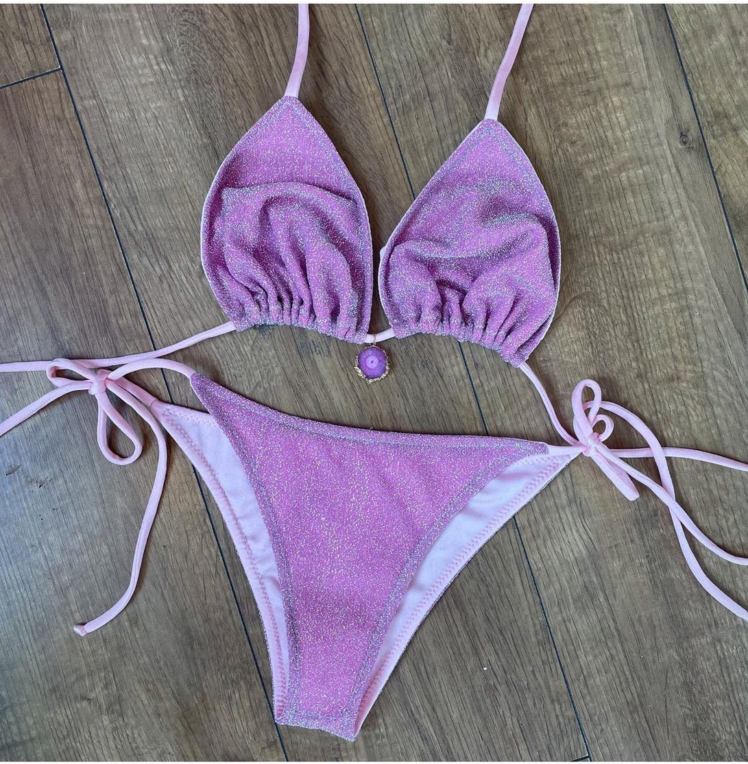 Glitter triangle bikini 💫 MADE TO ORDER