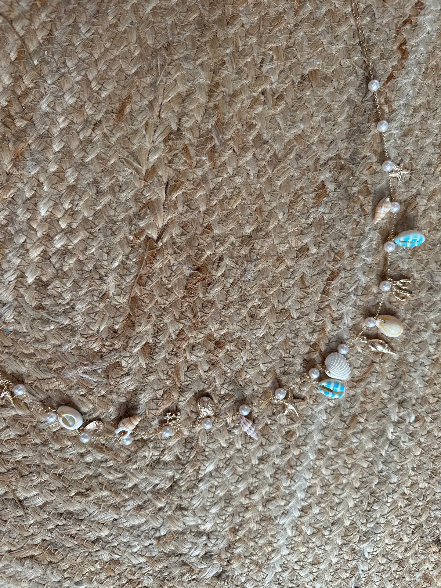 Belly Chain - Gold Small Shells & pearls 🐚