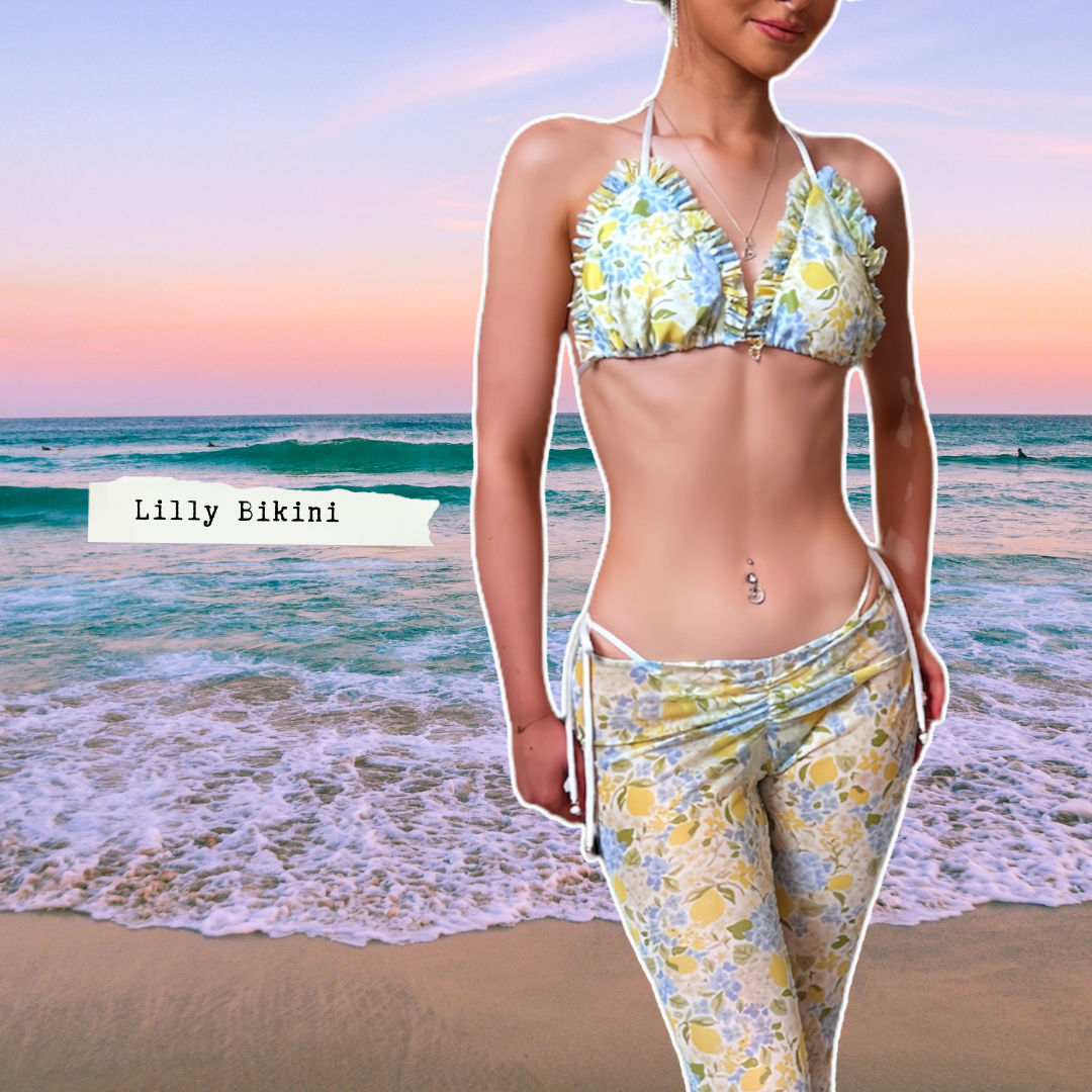 MESH LEMON Lilly cup bikini & Flare