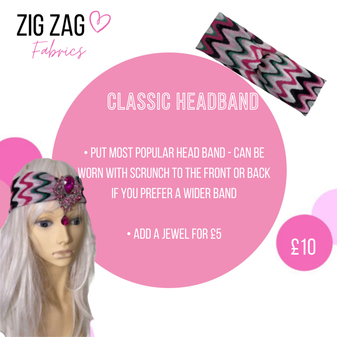 Zigzag Headwear đź‘™ MADE TO ORDER