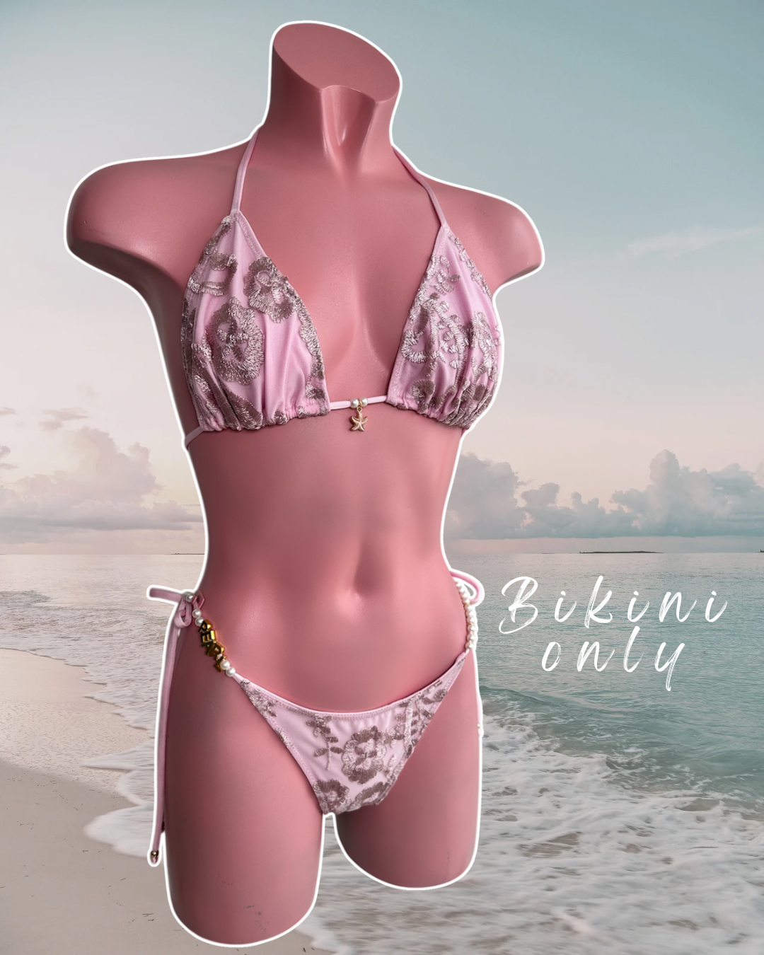 PEARLESCENT COLLECTION Lace Triangle bikini 🧵 MADE TO ORDER 🪡