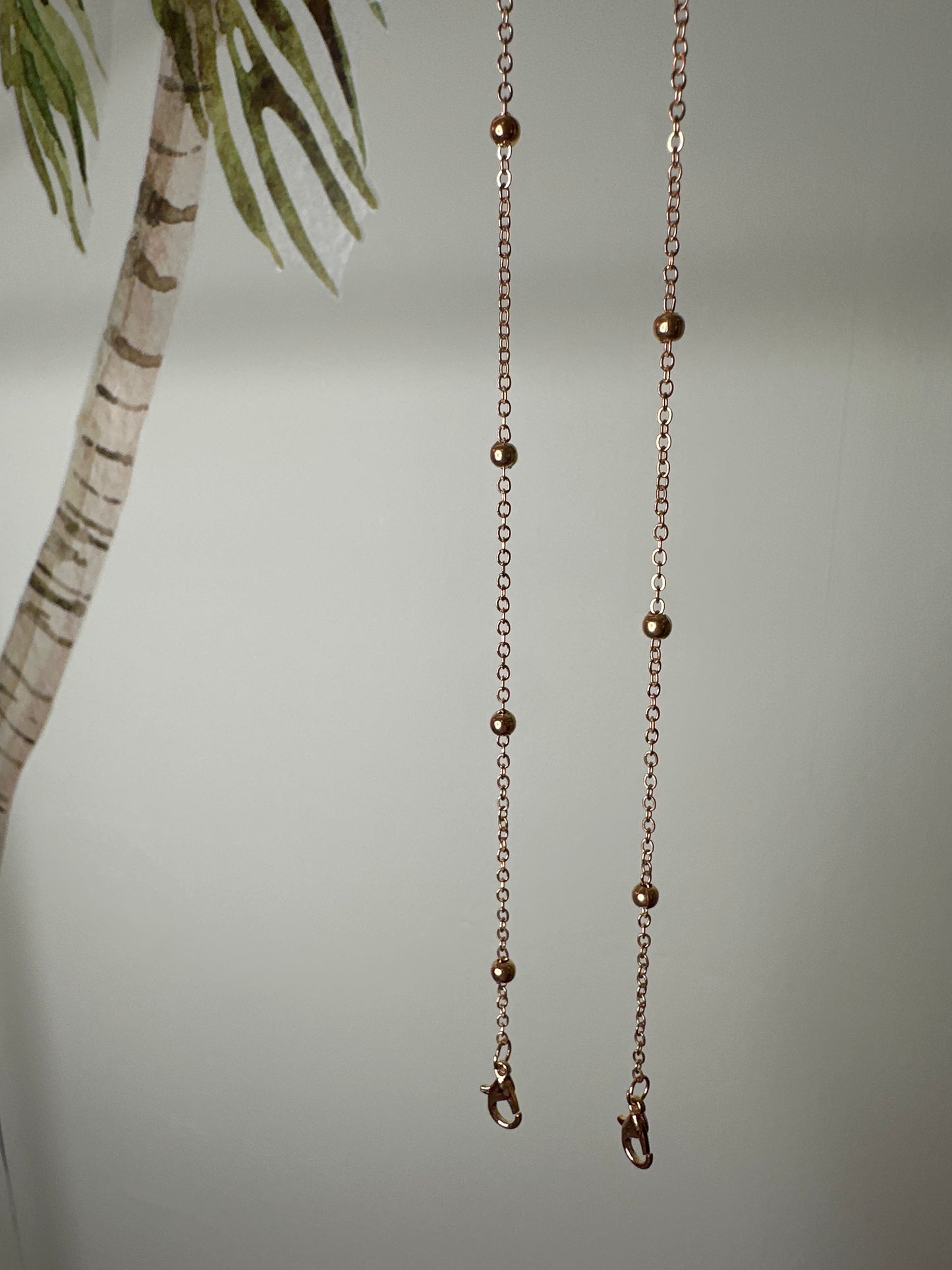 Sunglasses Chain - Small ball - silver or gold