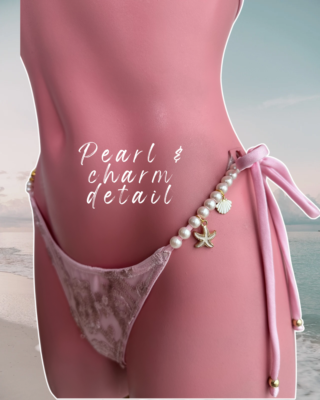 PEARLESCENT COLLECTION Lace Triangle bikini 🧵 MADE TO ORDER 🪡