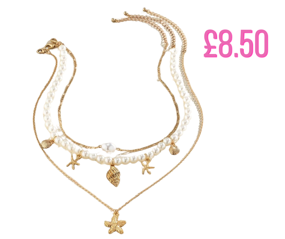 Jewellery pearl starfish and shell necklaces 🐚