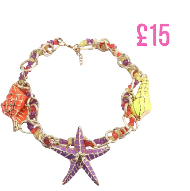 Jewellery Multicolour starfish & shell necklace ⭐️