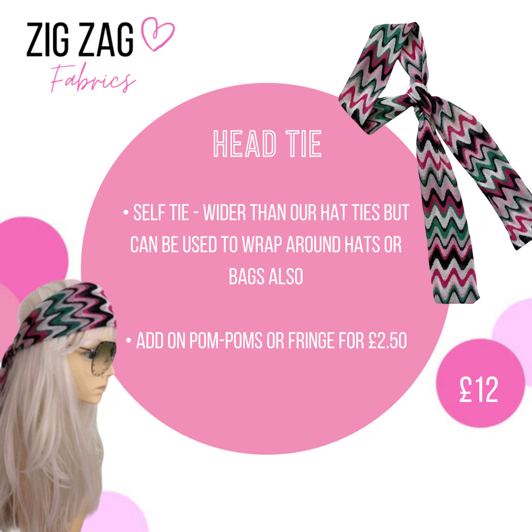 Zigzag Headwear đź‘™ MADE TO ORDER