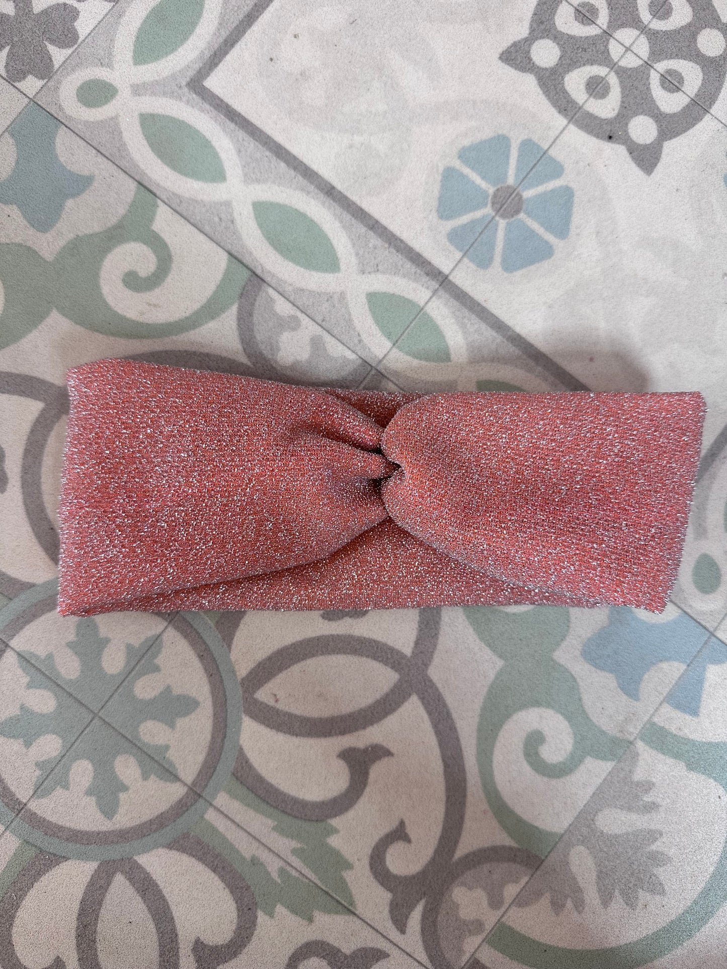 Glitter sarong and headband CORAL ✨