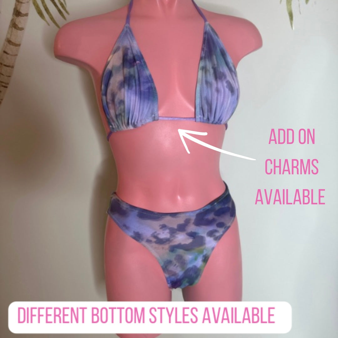PRINT MESH Triangle Bikini🧵 MADE TO ORDER 🪡