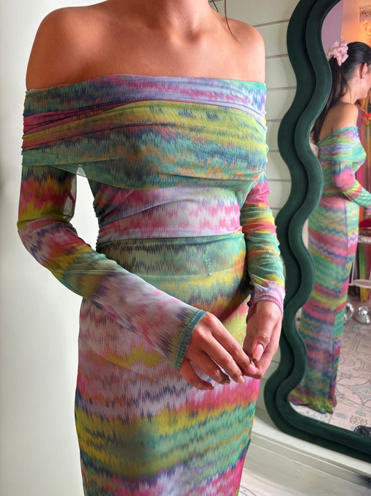 PRINT MESH Emily dress 🧵 MADE TO ORDER 🪡