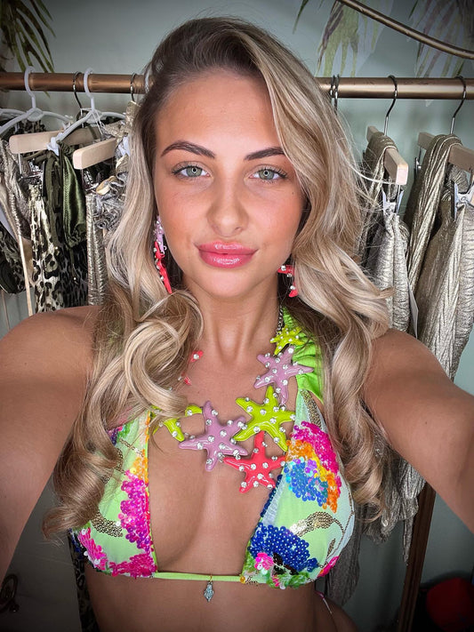 Jewellery Multicolour starfish necklace & earrings ⭐️