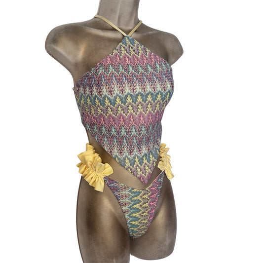 Zigzag Tia Bikini / Gracie Frill Bottoms 🧵 MADE TO ORDER 🪡