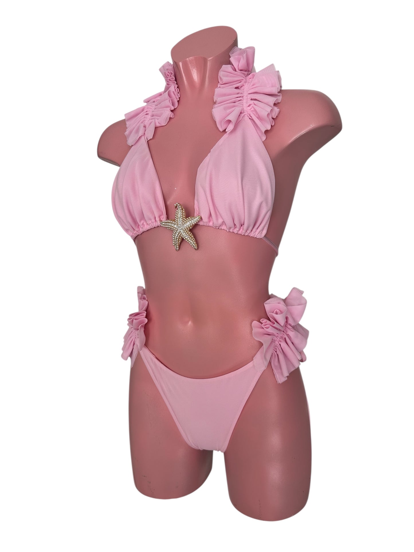 PLAIN MESH Triangle Bikini Gracie Frill 🧵 MADE TO ORDER 🪡