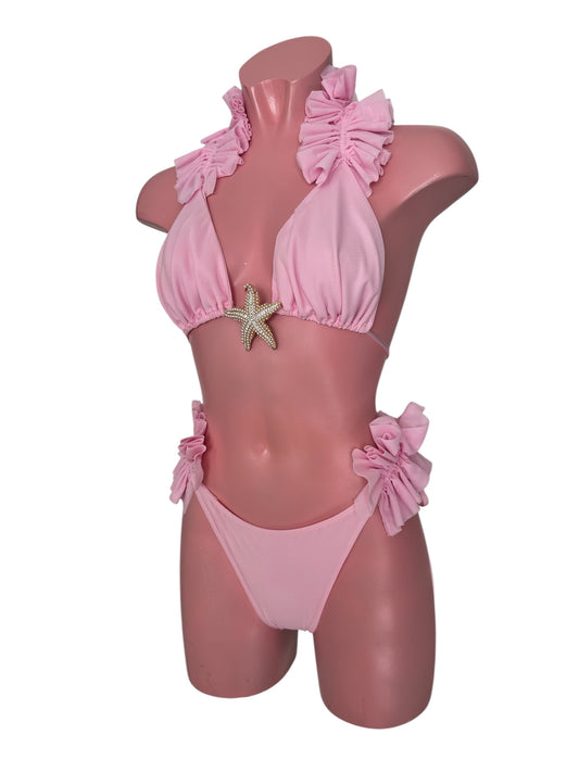 PLAIN MESH Triangle Bikini Gracie Frill 🧵 MADE TO ORDER 🪡