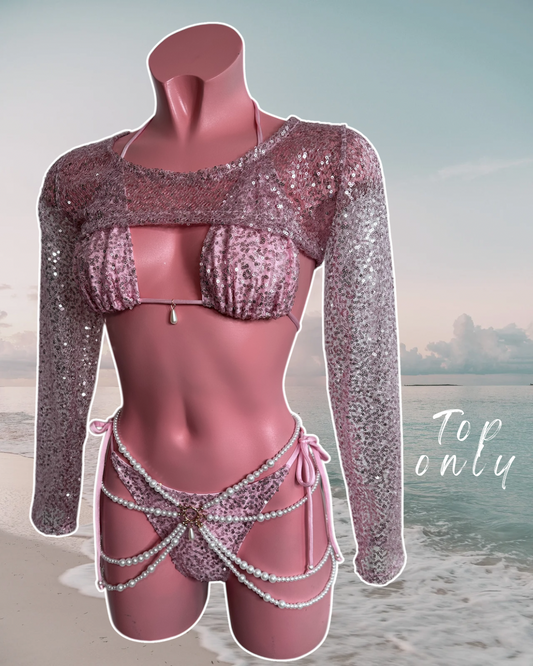 PEARLESCENT COLLECTION Sequin Leah top 🧵 MADE TO ORDER 🪡