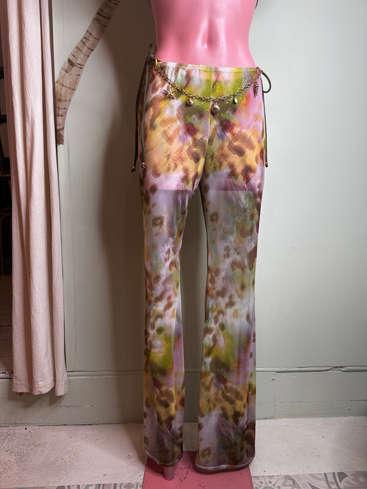 PRINT MESH Flare trousers 🧵 MADE TO ORDER 🪡