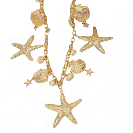 Belly Chain Belt - Large Starfish & Shell ⭐