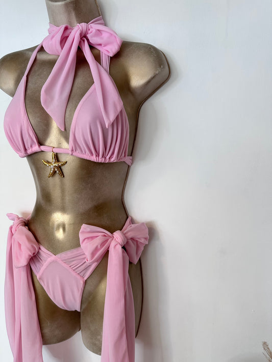 PLAIN MESH Daisy Triangle Bikini with Beau Bottoms🧵 MADE TO ORDER 🪡