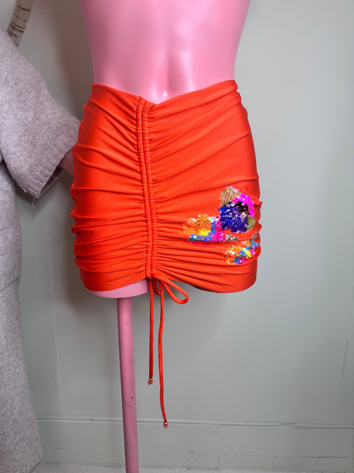 LYCRA Ella skirt with Sequin Appliqué 🧵 MADE TO ORDER 🪡