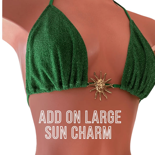 Add on Large Gold Sun Charm to String Bikini 🌞