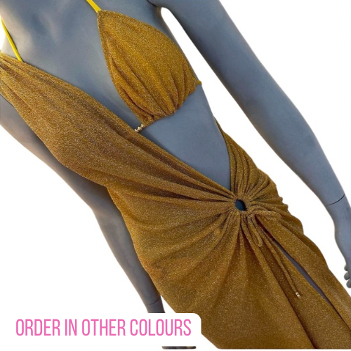Glitter Coco Maxi dress & Bikini 🧵 MADE TO ORDER 🪡