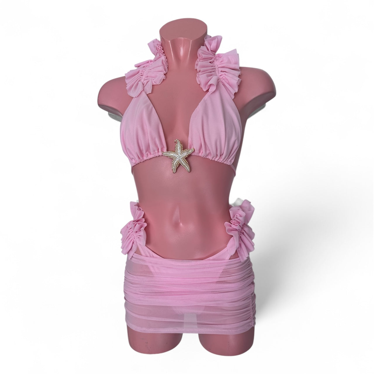 PLAIN MESH Triangle Bikini Gracie Frill 🧵 MADE TO ORDER 🪡