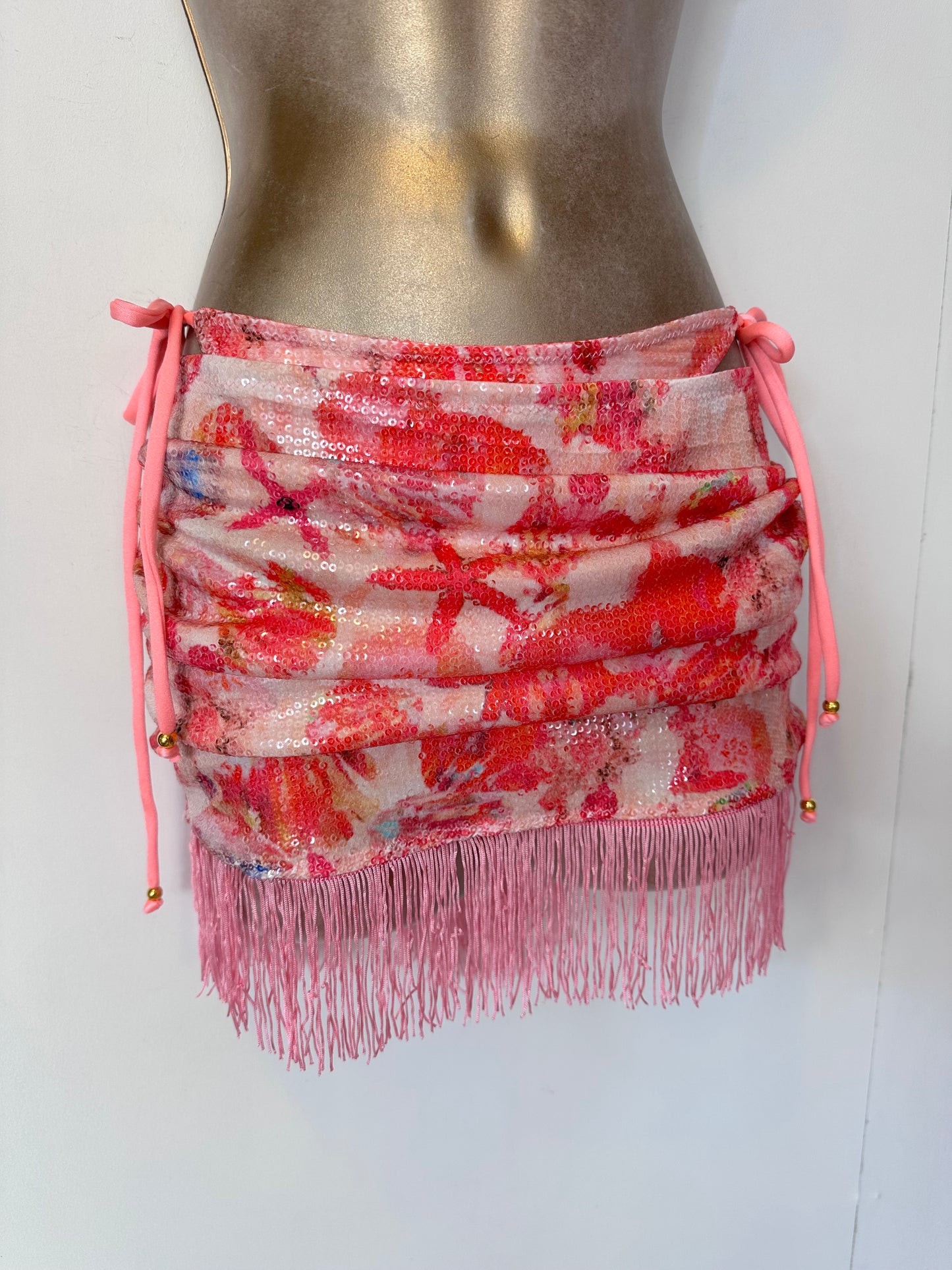 SEQUIN PREMIUM Kitty Skirt WITH or WITHOUT Fringe🧵 MADE TO ORDER 🪡