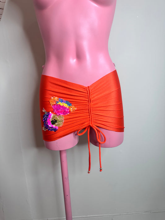 LYCRA Ella skirt with Sequin Appliqué 🧵 MADE TO ORDER 🪡