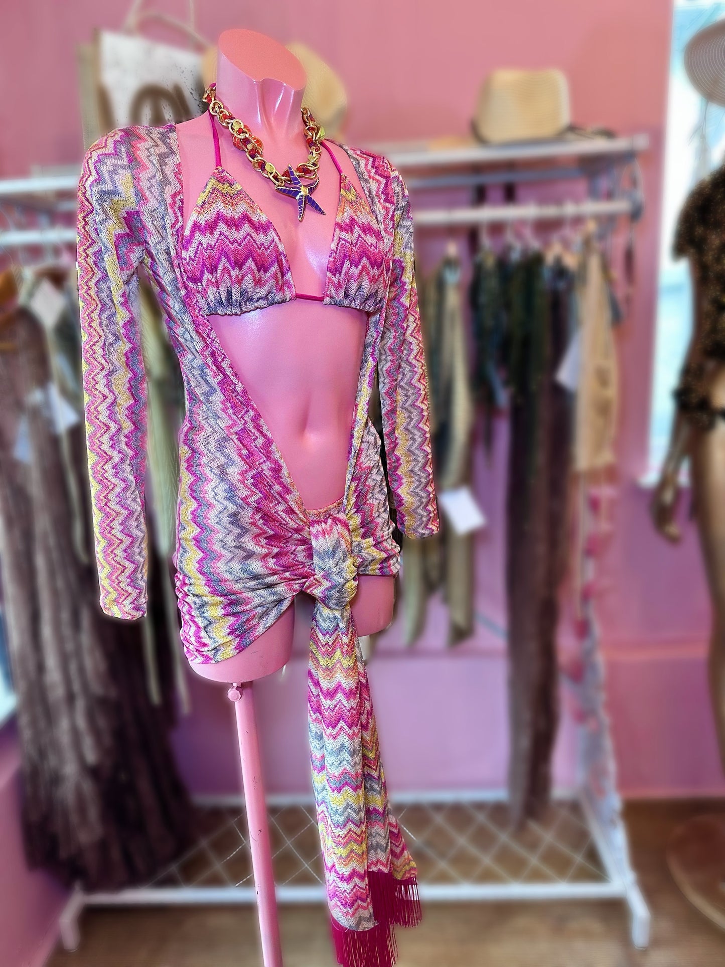 Zigzag Bikini & Nina beach Dress 🧵 MADE TO ORDER 🪡
