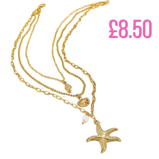 Jewellery starfish and shell necklaces 🐚