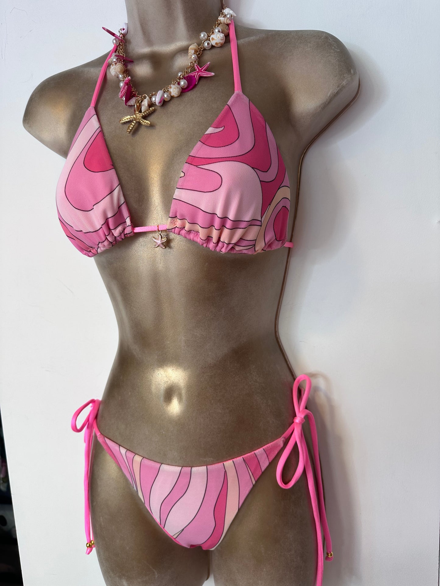 SWIRL MESH Triangle Bikini 🧵 MADE TO ORDER 🪡