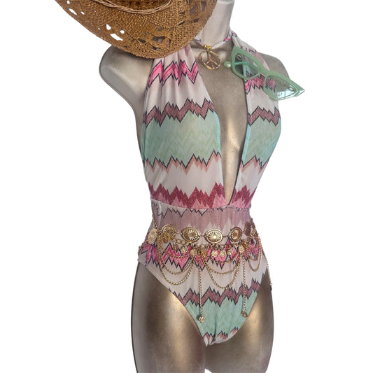 PRINT MESH Polly Swimsuit🧵 MADE TO ORDER 🪡