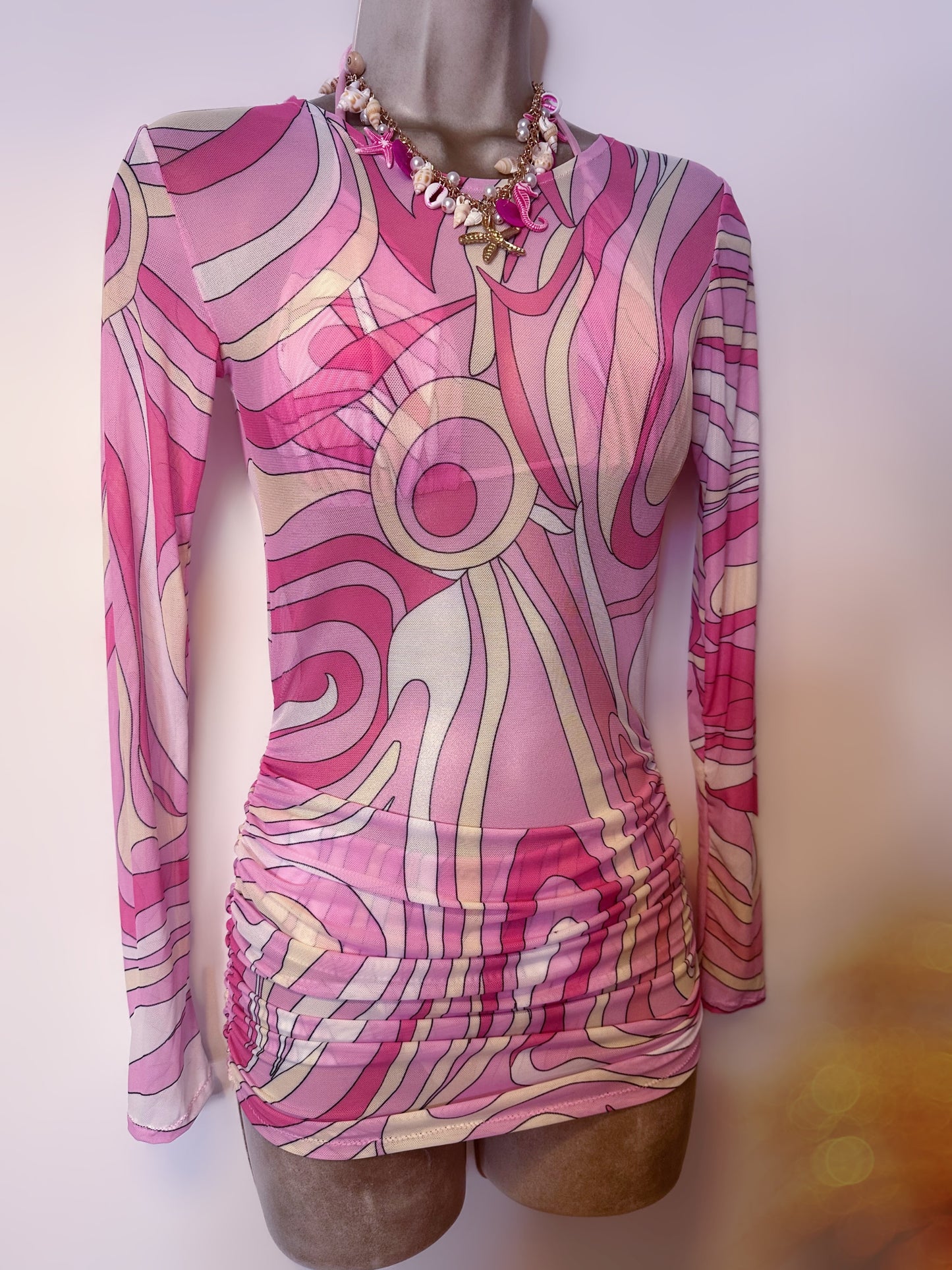 SWIRL Mesh Celine Dress 🧵 MADE TO ORDER 🪡