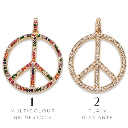 Add on Large Peace Charm for Bikinis