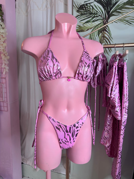 Metallic Disco traingle bikini 💫 MADE TO ORDER