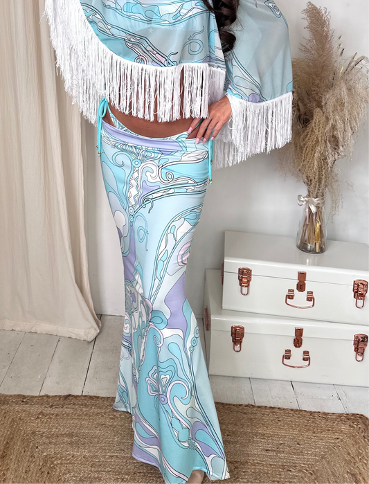 SWIRL Mermaid Maxi Skirt 🧵 MADE TO ORDER 🪡