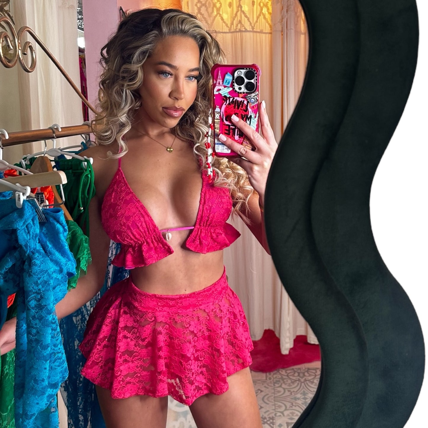 LACE Poppy peplum micro Skirt 🧵 MADE TO ORDER 🪡