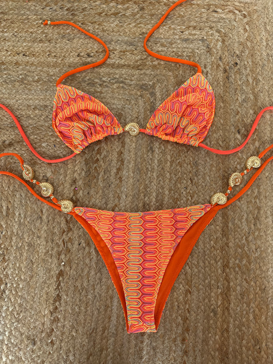 Zigzag Shell string Triangle Bikini 🧵 MADE TO ORDER 🪡