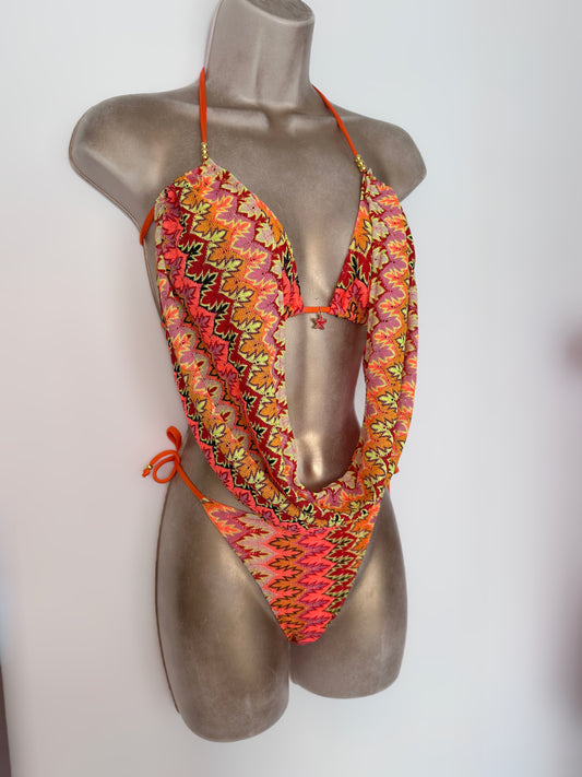 Lulu triangle bikini with drape 🧵 MADE TO ORDER 🪡