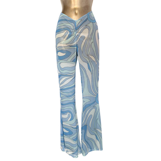 MESH Flare rouched Bella trousers 🧵 MADE TO ORDER 🪡
