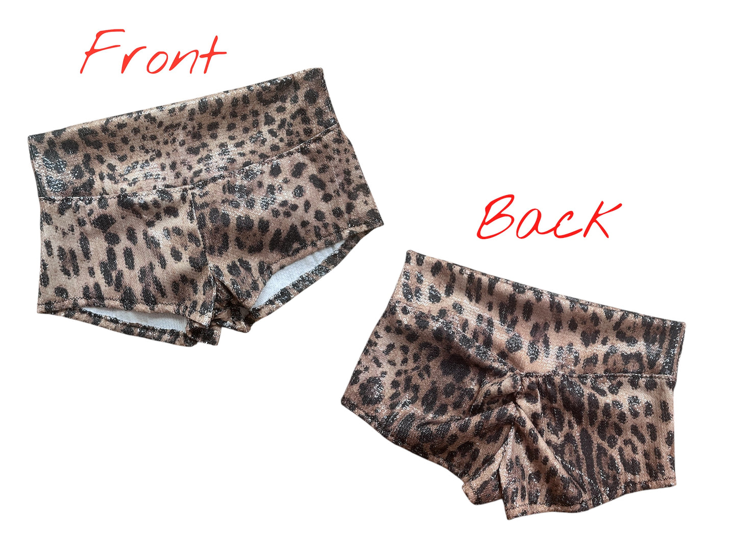 Leopard Sequin Lulu Bikini + Barbie Hot Pants 🐆 MADE TO ORDER 🍒