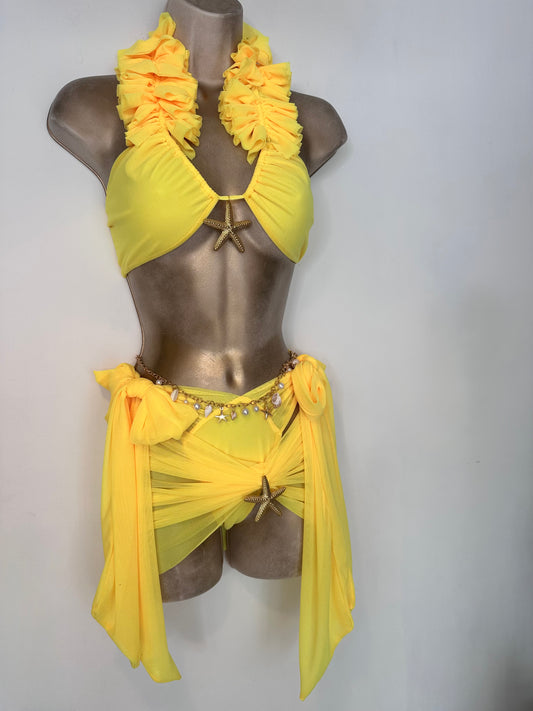 PLAIN MESH Full Set - Bonita Bikini / Serena Skirt 🧵 MADE TO ORDER 🪡