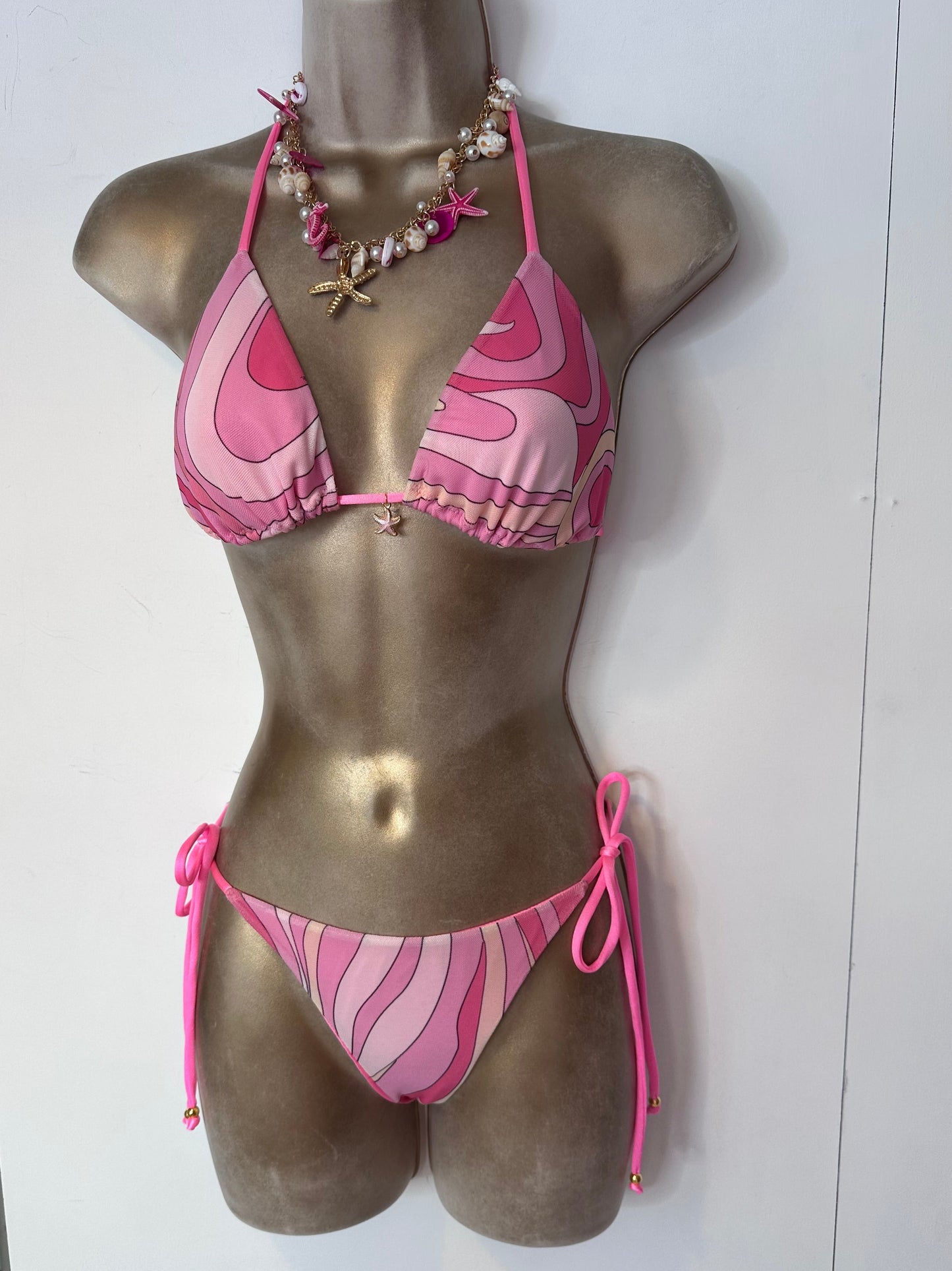SWIRL MESH Triangle Bikini 🧵 MADE TO ORDER 🪡