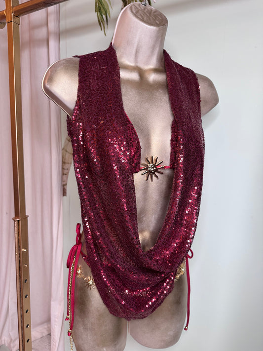 SEQUIN Triangle Bikini / Luna Top 🧵 MADE TO ORDER 🪡