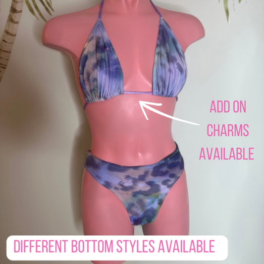 PRINT MESH Triangle Bikini🧵 MADE TO ORDER 🪡