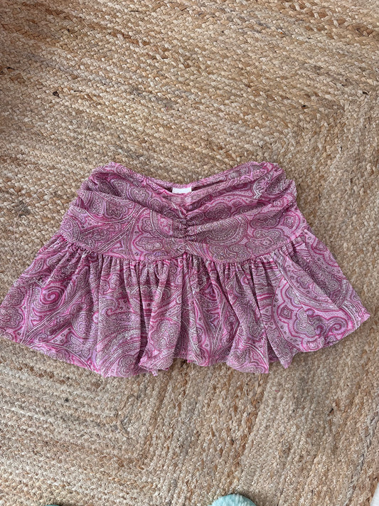 PRINTED MESH Ruched Rara skirt🧵 MADE TO ORDER 🪡