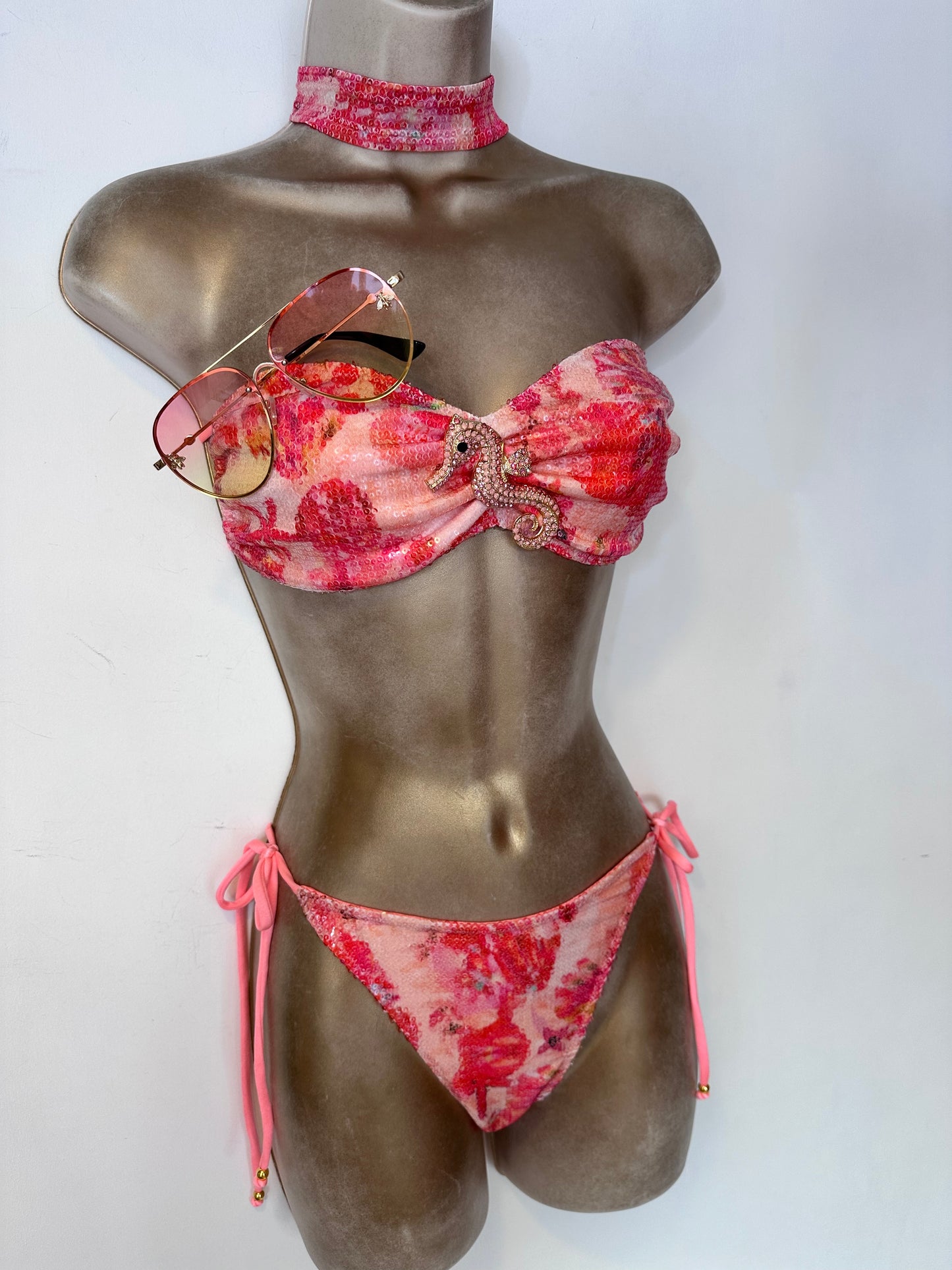 SEQUIN PREMIUM Riri Bikini with Brooch 🧵 MADE TO ORDER 🪡